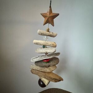 Natural Driftwood Star Ornament